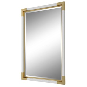Look traditionnel or fer miroir mural rectangulaire hôtel appartement salon chambre couloir décoration murale dressing miroir - Product Image 3