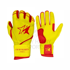 Guantes de softbol de cuero Guantes de bateo de béisbol suaves elásticos antideslizantes para jóvenes adultos - Product Image 1