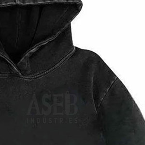 เสื้อฮู้ดผู้ชายแบบสั่งตัดสไตล์สตรีทโอเวอร์ไซส์ผ้าคอตตอน100% สำหรับฤดูหนาว - Product Image 6