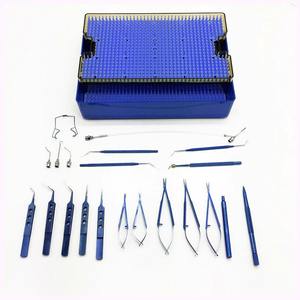 Juego de Cataratas de Titanio, Herramientas Oftálmicas para Ojos, 21 Piezas con Caja y Bandeja de Esterilización - Product Image 1