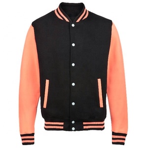 Haute qualité imperméable décontracté coupe-vent pull veste pour hommes col montant Patchwork université Baseball Letterman Style - Product Image 2