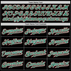 Maillot de baseball personnalisé noir Kelly vert-rouge authentique drapeau mexicain mode - Product Image 5