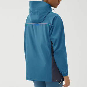 Mode femmes veste de randonnée en plein air en cuir véritable toile fini respirant coupe-vent taille régulière Offre Spéciale - Product Image 5