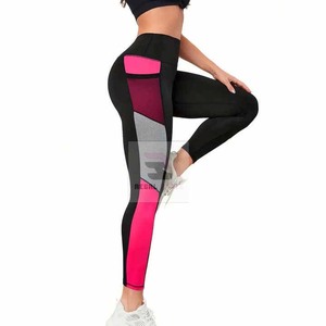 Leggings de fitness en spandex 100% coton de haute qualité Leggings de gymnastique taille haute confortables tissés avec du tissu tricoté - Product Image 6
