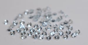 Aguamarina Natural de 2mm redonda facetada-Aguamarina suelta Calidad AAA - Product Image 2