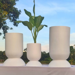 Maceta de fibra de vidrio FRP de primera calidad para el hogar, vivero, jardín interior y exterior, última forma decorativa - Product Image 2