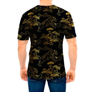 เสื้อยืดผู้ชายทรงพอดีตัวปกติผ้าถักสีทึบแขนสั้นทางการคุณภาพสูงเป็นมิตรต่อสิ่งแวดล้อม - Product Image 2