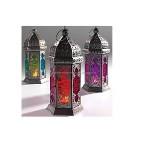 Linternas de vela de diseño marroquí con decoración de acabado, diseño interior, t-light, lo mejor para decoración del hogar - Product Image 1