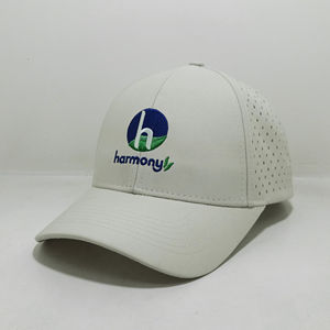 Gorras de béisbol de alta calidad Logotipo bordado personalizado Agujeros de corte láser 2D Estilo deportivo Sombreros de béisbol Golf ajustable - Product Image 2