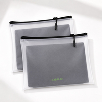 Sac de rangement cosmétique transparent en PVC grande capacité, avec logo personnalisé, trousse de toilette de voyage, étui à fermeture éclair étanche, fournisseur