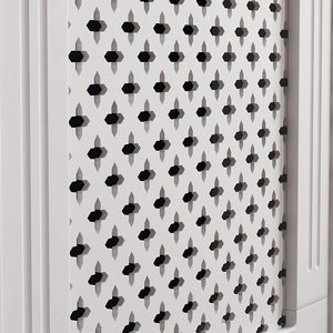 Copritermosifone Moderno in <span class=keywords><strong>Legno</strong></span> MDF Bianco per Casa Soggiorno Camera da Letto Bagno S M L Griglia a Listelli Elegante Mobiletto per Riscaldamento con Mensola - Product Image 6