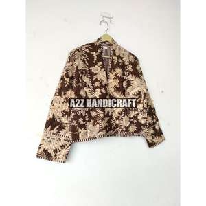 Chaqueta Acolchada con Parches de Estilo Nuevo para Mujer, Abrigo con Estampado Floral, Ropa de Fiesta, Chaqueta para Mujer, Regalo para Mujer, Regalo de Navidad, Abrigo Estampado Nuevo - Product Image 5