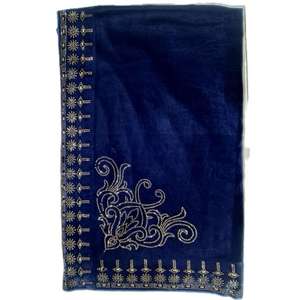 Chales de terciopelo Lo último en ropa de invierno de calidad superior para mujer Chales elegantes de terciopelo Micro9000 con trabajo de piedra - Product Image 5