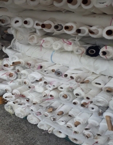 Corea più venduto tessuto in saia poliestere Greige Ingrey Stocklot di alta qualità al miglior prezzo buone condizioni - Product Image 2