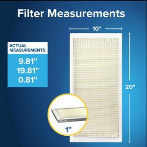 Filtre à air Filtrete 10x20x1 MERV 5, lot de 6 filtres pour climatiseur et fournaise - Product Image 3