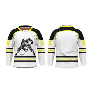 Camiseta Deportiva Reversible de Alta Calidad 100% Poliéster para Hombre con Protección UV, Jersey de Hockey Sublimado Personalizado, Jersey de Hockey sobre Hielo de Alta Calidad - Product Image 3