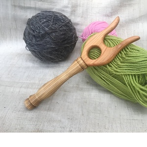 เครื่องมือถักนิตติ้งไม้แบบทำมือสำหรับทอส้อมไม้สำหรับทำสายถักนิตติ้ง - Product Image 3