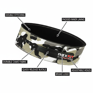 Cinturón de Soporte de Cuero Resistente Rexfit Sports para Levantamiento de Pesas y Entrenamiento de Fuerza, para Soporte Lumbar Durante el Gimnasio y Entrenamiento de Fuerza - Product Image 4