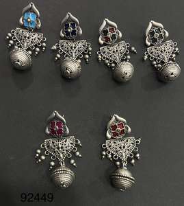 Pendientes de gota de agua de aleación al por mayor, joyería chapada en oro, pendientes indios de moda, Jhumka con colgante para mujer - Product Image 3