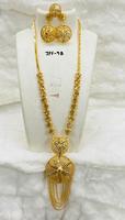 Ensemble de Bijoux de Mode Vintage Plaqué Or 24K Style Comores Mayotte, Incluant un Collier et des Joncs en Cuivre Ornés de Diamants, Cadeau Idéal pour les USA