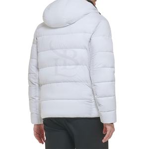 Chaqueta de invierno de alta calidad para hombre, chaqueta acolchada gruesa con cuello levantado y logotipo personalizado, chaqueta cómoda transpirable - Product Image 4