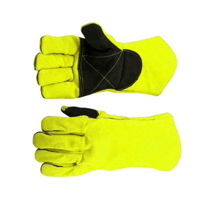Guantes de Trabajo de Soldadura de Cuero Vacuno de Doble Capa de Alta Calidad, Guantes de Seguridad Multiusos para Soldador, Precio al por Mayor - Product Image 2