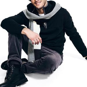 Sweat-shirt à demi-zip personnalisé pour homme avec poches latérales, veste coupe-vent en molleton de coton en gros, tailles plus grandes disponibles - Product Image 2