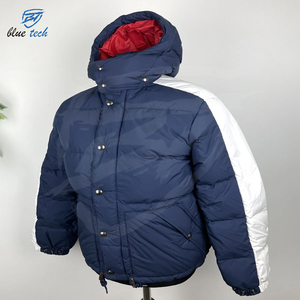 <b>Men's</b> Puffer <b>Jacket</b> 2025 <b>Winter</b> Hooded Front Logo <b>Waterproof</b> Knitted Casual - Product Image 2