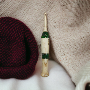 ไม้ทำมือและตะขอถักเรซินน้ำหนักเบาและทนทานเครื่องมือถักโครเชต์ที่ไม่ซ้ำกันหลายขนาด - Product Image 5