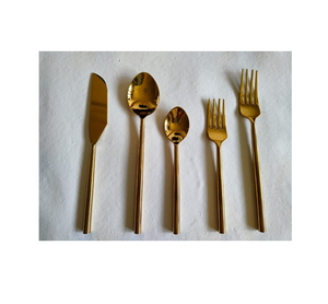 ชุดช้อนทองเหลืองสำหรับรับประทานอาหารชุดช้อนทองเหลืองสำหรับร้านอาหาร - Product Image 1