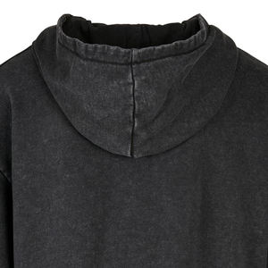 Último producto personalizado mejor alta calidad 100% algodón diseño hombres ácido lavado sudaderas con capucha su propio logotipo ácido lavado hombres pulóver sudaderas con capucha - Product Image 5