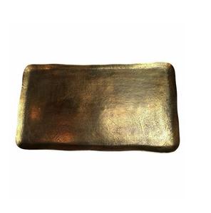 Bandejas de servicio de metal de bajo precio en stock, plato de forma rectangular con personalización de mango disponible para artículos de comedor y servicio - Product Image 5