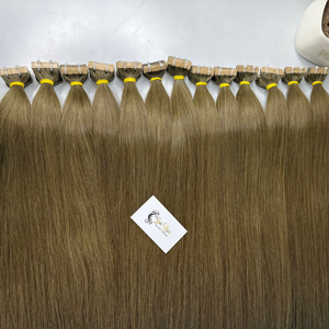 Extensiones de Cabello Humano Vietnamita Doblemente Tramado de Sun Hair Company, Color Personalizado Marrón Liso, Extensiones de Cinta Adhesiva, Cabello Humano Remy - Product Image 5