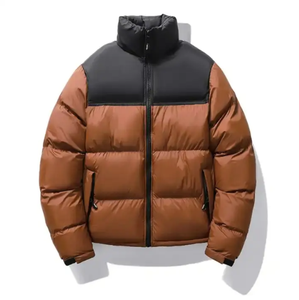 Veste matelassée en duvet avec logo personnalisé de haute qualité pour hommes, veste d'hiver décontractée en coton pour les sports d'extérieur pour hommes - Product Image 4