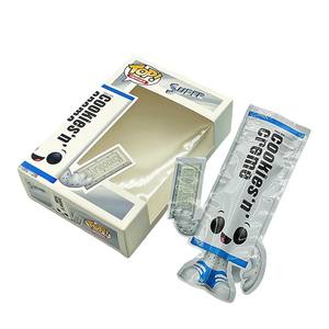 Stock White Cartoon Pattern Die Cut Special Shaped 3.5 Mylar Bags with Window <b>Box</b> - Product Image 1