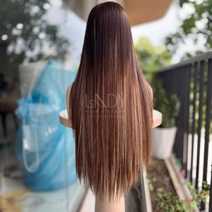 Pelucas Hermosas de la Más Alta Calidad, Cabello Humano Real 100% Vietnamita, Liso Natural, Color Personalizable, Peluca con Cierre - Product Image 6