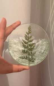 Dessous de verre en résine de qualité supérieure fabriqués à la main pour le bureau et la maison Dessous de verre en pierre de forme ronde au prix de gros de l'Inde - Product Image 2