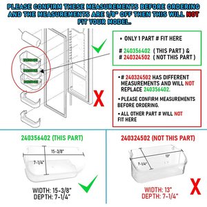Nouveau bac de porte de réfrigérateur Frigidaire pour Kenmore Electrolux (plastique) - Product Image 6