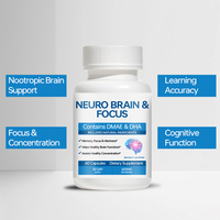 Capsules Neuro Brain pour le soutien de la mémoire, complément alimentaire pour la santé cognitive, clarté mentale, formule de concentration, fabricant OEM ODM