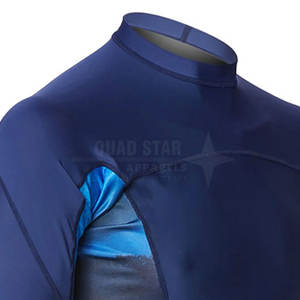 Último diseño Precio barato Hombres Rash Guards Color sólido Transpirable Ligero Rash Guards para venta en línea - Product Image 5