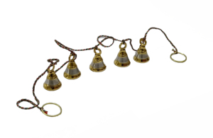 Vintage Indian Craft Brass Bell with <b>String</b> Handmade Luxury Home Decor Waterproof Glossy Finish for Indoor Outdoor Use - Product Image 5