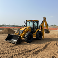 Tracteur tout-terrain avec pelle rétrocaveuse RG-388-4AM Euro 5 en option, facile à utiliser, longue durée de vie, idéal pour les travaux sur terrains accidentés