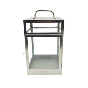 Lanternes à bougie en métal et en verre fini personnalisé pour la décoration d'éclairage intérieur et extérieur Lanterne de sol en vrac faite à la main - Product Image 4