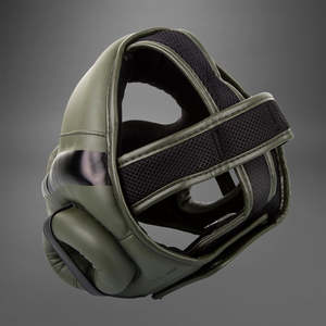Protector de cabeza de boxeo de cuero PU de calidad superior Casco de kickboxing Protector de cabeza de lucha en precios asequibles - Product Image 2