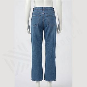 Pantalones Jogger de Mezclilla para Hombre de Alta Calidad, Corte Recto Acampanado, Pantalones Deportivos, Logotipo Personalizado, Venta al por Mayor, OEM, Lavado, Color Personalizado - Product Image 2