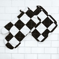 Maniques de four 100 % coton avec poignées en silicone imprimées, résistantes à la chaleur supérieure, logo personnalisé pour la protection au micro-ondes, la cuisson et le barbecue