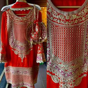 Nueva Colección de Salwar Kameez para Mujer, Georgette Sintético Pesado con Bordado Completo, Estilo Casual Reversible para Bodas y Diwali - Product Image 6