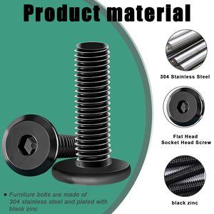 High Strength Black Round Head Allen Bolt Vietnam Factory Fully Automatic Made Furniture <b>Fastener</b> OEM ODM Available - Product Image 5