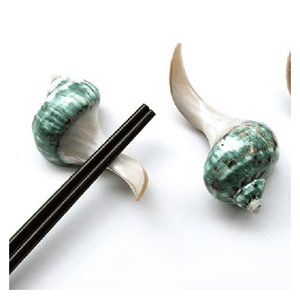 Reposa Palillos de Concha Marina Pulida, Soporte para Cubiertos de Concha Marina para Colocar Palillos en Mesas de Sushi y Comedor Casero, Vietnam - Product Image 6