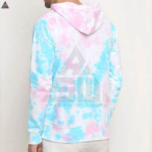 เสื้อฮู้ดผู้ชายผ้าฝ้ายผสมย้อมสี - Product Image 2